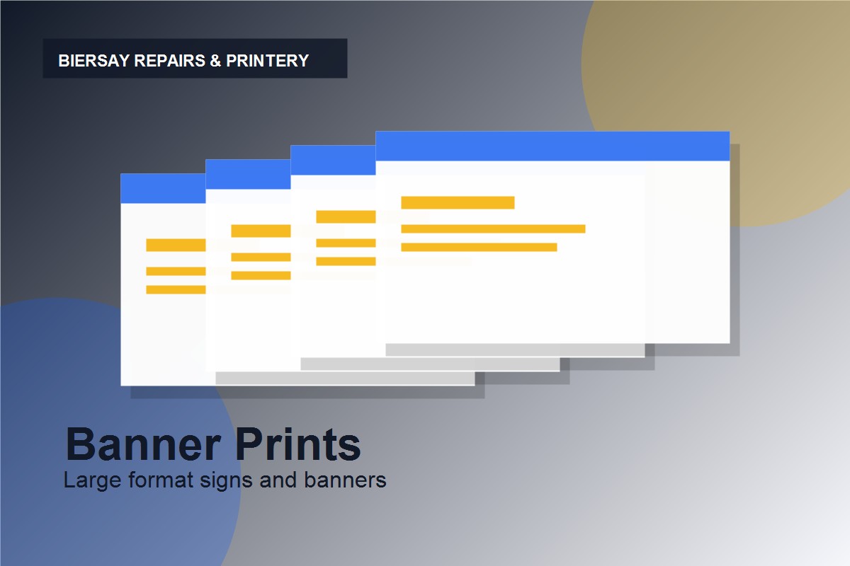 Banner prints generic image
