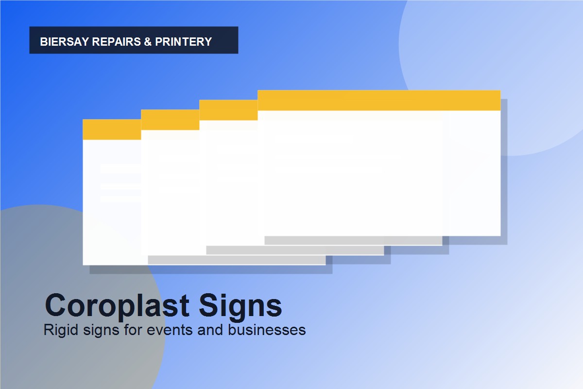 Coroplast signs generic image