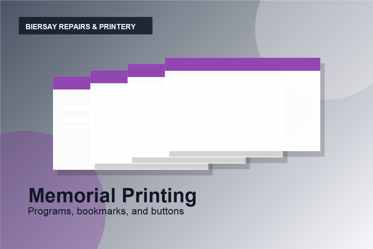 Memorial printing generic image